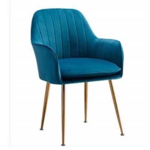Ghế bàn ăn, cafe nệm nhung chân mạ vàng: SG - E01-1 - $hienthicat